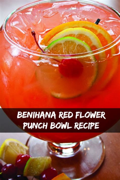 benihana punch|Benihana Red Flower Punch Bowl Recipe